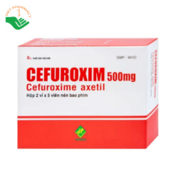 Thuốc điều trị nhiễm khuẩn Cefuroxim 500mg