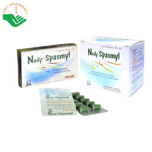 Thuốc chống co thắt, giảm các cơn đau đường ruột, dạ dày Nady-Spasmyl (hộp 10 vỉ x 10 viên)