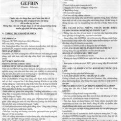 Thuốc trị viêm mũi dị ứng Gefbin Ebastine 20mg