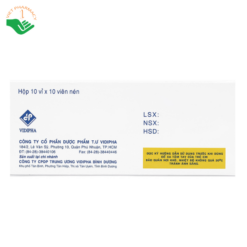 Thuốc Cinnarizin 25mg Vidipha phòng say tàu xe, rối loạn tiền đình (100 viên)