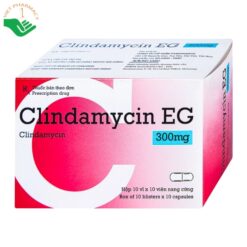 Thuốc Clindamycin EG 300mg điều trị nhiễm khuẩn (Hộp 10 vỉ x 10 viên)