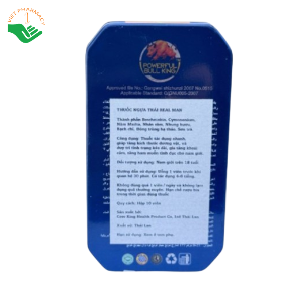 Thuốc cường dương Ngựa Thái 7000mg hỗ trợ tăng cường sinh lý nam (Hộp 10 viên) - Ảnh 4