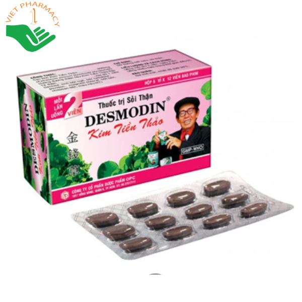 Thuốc Desmodin Kim Tiền Thảo 300mg OPC hỗ trợ điều trị sỏi thận