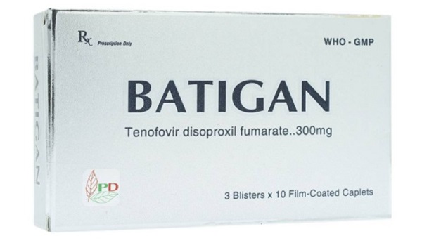 Thuốc điều trị bệnh HIV và viêm gan B Batigan 300mg
