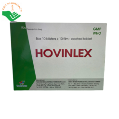 Thuốc điều trị bệnh dây thần kinh Hovinlex Thephaco (Hộp 10 vỉ × 10 viên)
