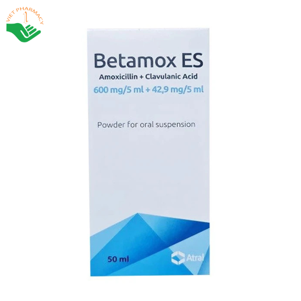 Thuốc Betamox ES điều trị nhiễm khuẩn (Hộp 1 lọ 50ml)