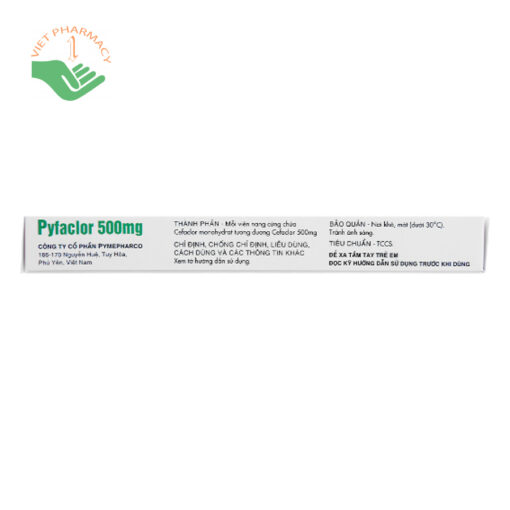 Thuốc điều trị nhiễm khuẩn Pyfaclor 500mg