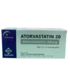 Thuốc điều trị tăng lipid huyết, phòng ngừa bệnh tim mạch Medipharco Atorvastatin 20 (Hộp 3 vỉ x 10 viên)
