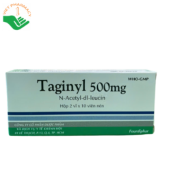 Thuốc điều trị triệu chứng cơn chóng mặt Taginyl 500mg (Hộp 2 vỉ x 10 viên)