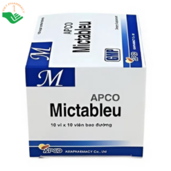 Viên uống Mictableu Apco hỗ trợ điều trị viêm đường tiết niệu (hộp 10 vỉ x 10 viên)