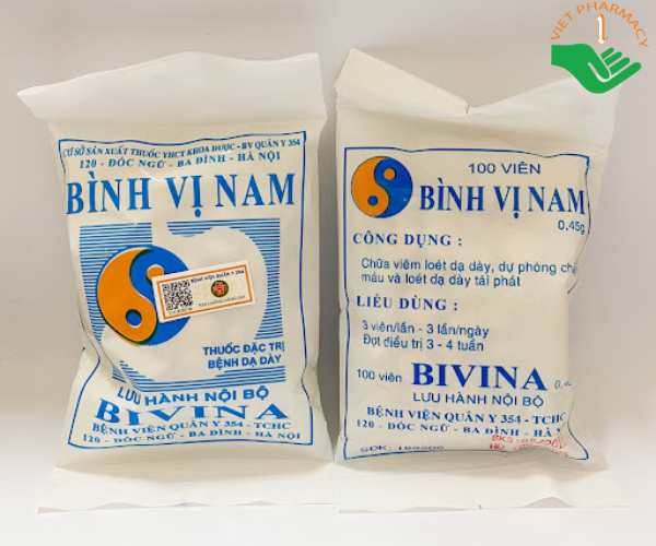 Thuốc điều trị viêm loét dạ dày, tá tràng Bình Vị Nam