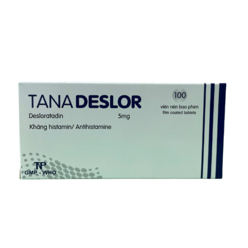 Thuốc điều trị viêm mũi dị ứng Tanadeslor 5mg (Hộp 10 vỉ x 10 viên)