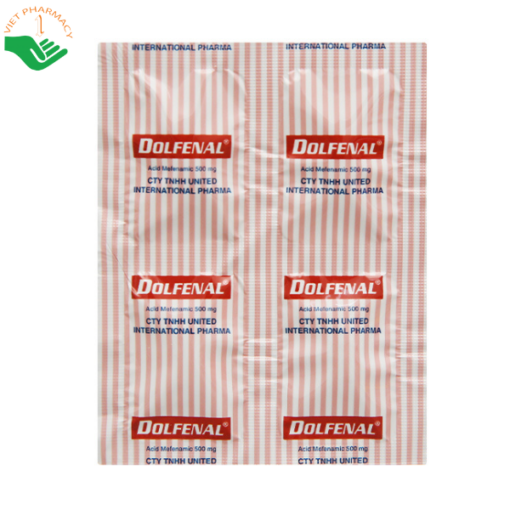 Thuốc Dolfenal United giảm đau bụng kinh, đau răng, đau do chấn thương (25 vỉ x 4 viên)