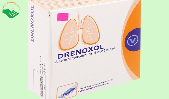 Thuốc Drenoxol 30mg/10ml Laboratorios điều trị bệnh đường hô hấp, viêm phế quản, hen phế quản (4 vỉ x 5 ống)
