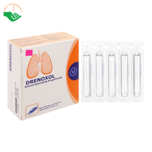 Thuốc Drenoxol 30mg/10ml Laboratorios điều trị bệnh đường hô hấp, viêm phế quản, hen phế quản (4 vỉ x 5 ống)