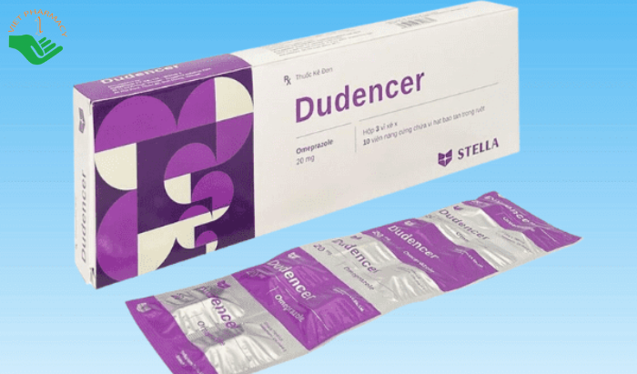 Thuốc Dudencer 20mg trị trào ngược dạ dày, thực quản (3 vỉ x 10 viên)