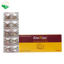 Thuốc Emzinc Emcure bổ sung kẽm, trị tiêu chảy (10 vỉ x 10 viên)