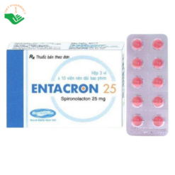 Thuốc Entacron 25 Savi điều trị cổ trướng do xơ gan, phù gan, phù thận, phù tim (3 vỉ x 10 viên)