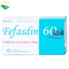Thuốc Fefasdin 60 Khapharco điều trị viêm mũi dị ứng, mày đay mạn tính vô căn (10 vỉ x 10 viên)