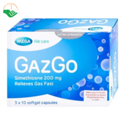 Thuốc GazGo MEGA We care điều trị khó chịu, căng đau, trướng bụng (3 vỉ x 10 viên)
