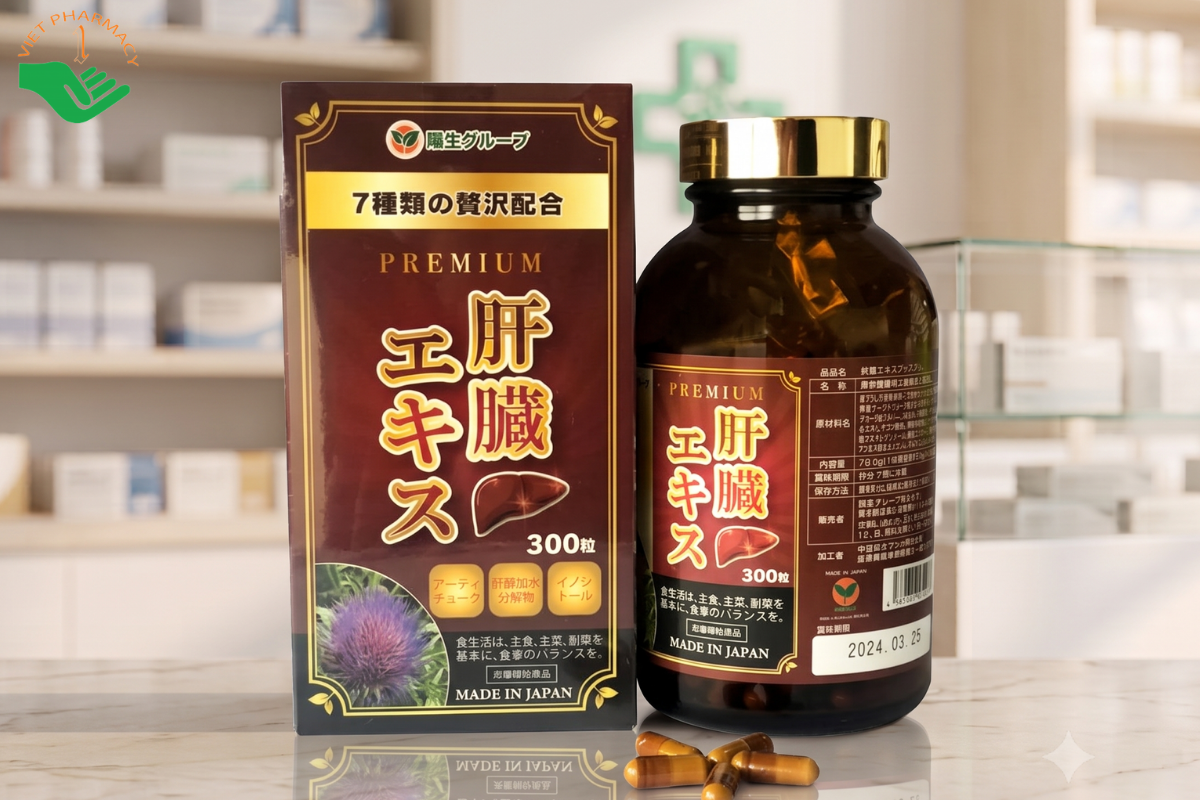 Viên uống giải độc gan Kanzo Ekisu Premium
