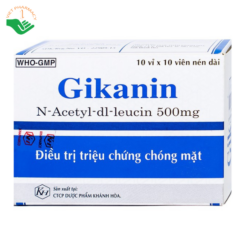 Thuốc Gikanin 500mg Khapharco điều trị chứng chóng mặt (10 vỉ x 10 viên)