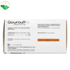 Thuốc Gourcuff-5mg Đạt Vi Phú trị triệu chứng phì đại u tuyến tiền liệt lành tính (10 vỉ x 10 viên)