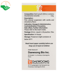 Thuốc Grafort 3g Daewoong điều trị đau do viêm thực quản, dạ dày, ruột (20 gói)