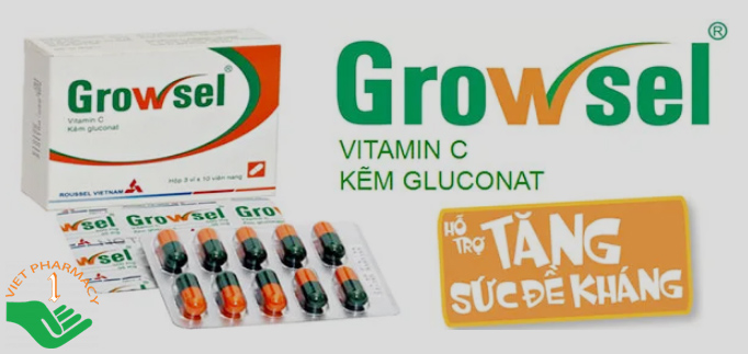 Thuốc Growsel hộp 30 viên.