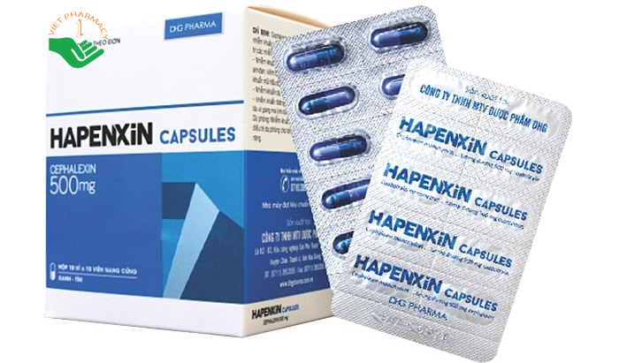 Thuốc Hapenxin 500mg điều trị nhiễm khuẩn (Hộp 10 vỉ x 10 viên)