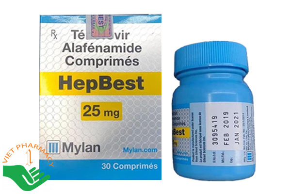 Thuốc Hepbest 25mg - Hộp 30 viên.