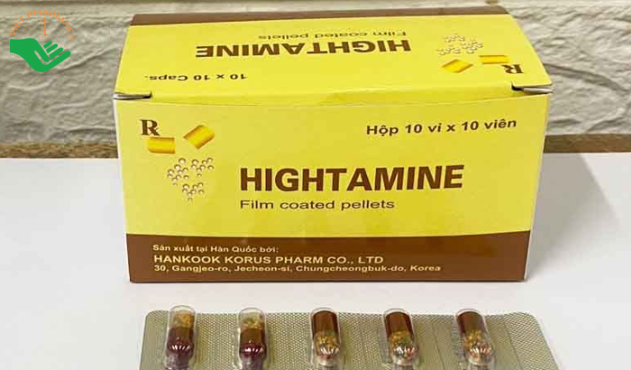Thuốc Hightamine Hankook bổ sung dinh dưỡng, duy trì thể lực (10 vỉ x 10 viên)