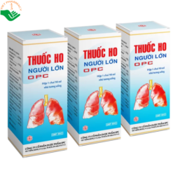 Thuốc ho người lớn OPC rị các bệnh viêm nhiễm đường hô hấp, các chứng ho gió, ho cảm, ho có đàm, đau họng (chai 90ml)
