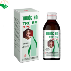 Thuốc ho trẻ em OPC trị các bệnh viêm nhiễm đường hô hấp, các chứng ho gió, ho cảm, ho có đàm, đau họng (chai 90ml)