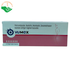 Thuốc hỗ trợ trị viêm, nhiễm khuẩn âm đạo Ovumex (Hộp 1 vỉ x 7 viên)