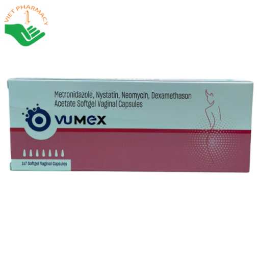 Thuốc hỗ trợ trị viêm, nhiễm khuẩn âm đạo Ovumex (Hộp 1 vỉ x 7 viên)
