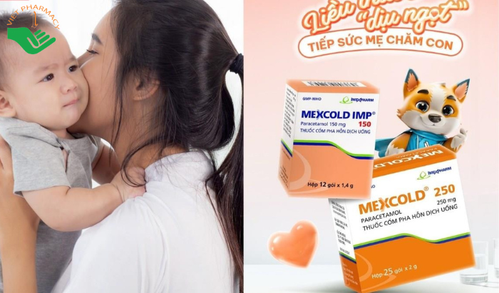 Thuốc IMP Mexcold 250 giảm đau hạ sốt (25 gói)