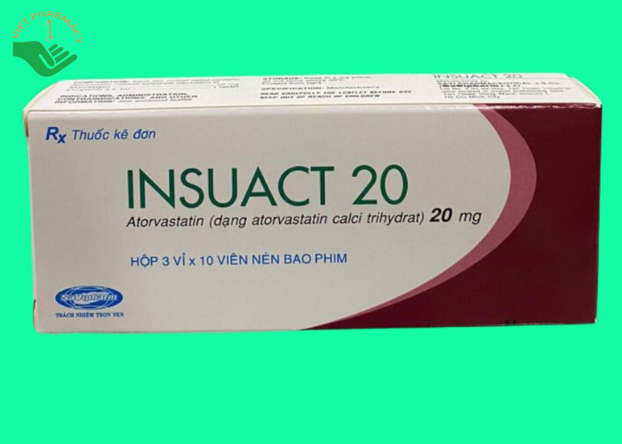 Thuốc Insuact 20mg Savi điều trị tăng lipid máu, dự phòng biến cố tim mạch (3 vỉ x 10 viên)