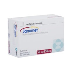 Janumet 50mg/850mg trị tiểu đường tuýp 2 (4 vỉ x 7 viên)
