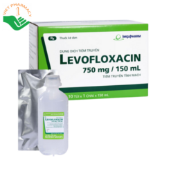 Thuốc kháng sinh Levofloxacin 750mg/150ml Imexpharm (hộp 10 túi nhôm x 01 chai 150ml)