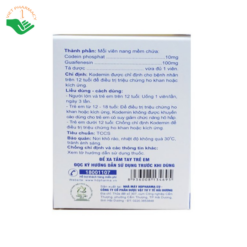 Thuốc Kodemin trị ho khan, ho do kích ứng (6 vỉ x 10 viên)