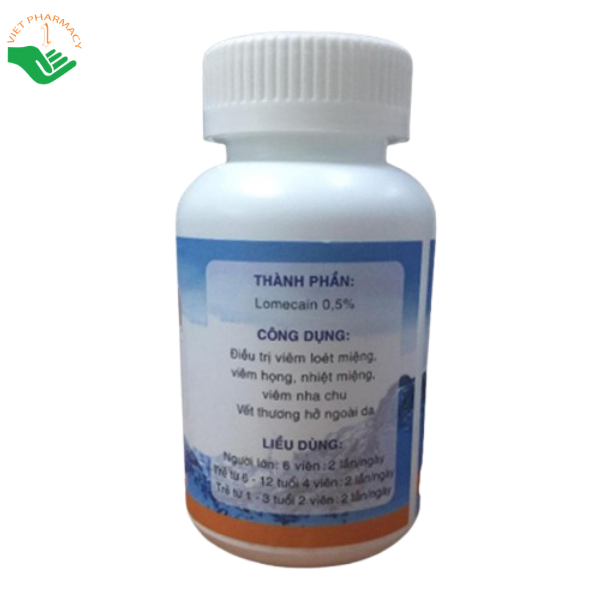 Thuốc Lomecain điều trị nhiệt miệng, loét miệng (500 viên) - Ảnh 2