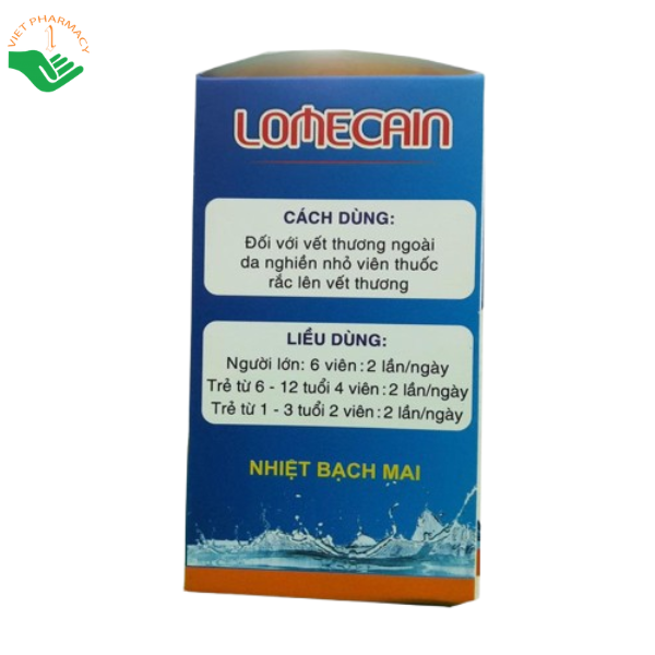 Thuốc Lomecain điều trị nhiệt miệng, loét miệng (500 viên) - Ảnh 3