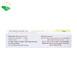 Thuốc mỡ tra mắt Tetracyclin 1% Medipharco điều trị đau mắt hột (Tuýp 5g)