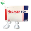 Thuốc Negacef 500 Pymepharco điều trị nhiễm khuẩn đường hô hấp, nhiễm khuẩn tai mũi họng (2 vỉ x 5 viên)