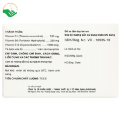 Thuốc Neutri Fore trị viêm dây thần kinh, thiếu máu ác tính (10 vỉ x 10 viên)