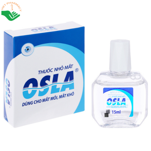 Thuốc nhỏ mắt Osla Merap Group dùng cho mắt mỏi, mắt khô, ngứa mắt, khô rát mắt (15ml)