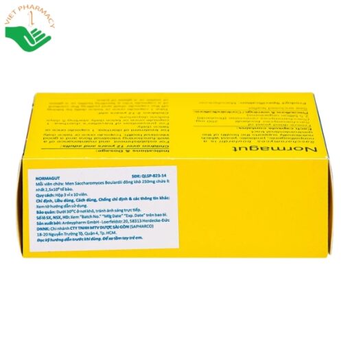 Thuốc Normagut phòng và trị tiêu chảy (Hộp 3 vỉ x 10 viên)