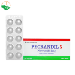 Thuốc Pecrandil 5mg Hà Tây trị đau thắt ngực (6 vỉ x 10 viên)