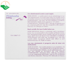 Thuốc Phlebodia 600mg Innothera điều trị trĩ cấp tính, suy tuần hoàn (2 vỉ x 15 viên)